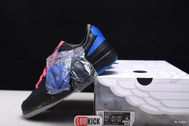 Cheap TBK Jordan Black Retro Low SP 2 Off-White Blue DJ4375-004 0420